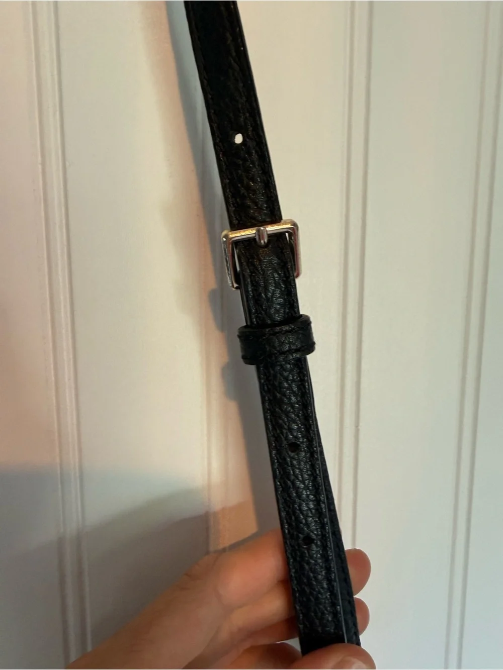 Kate Spade New York Black Pebbled Leather Crossbody Bag Gold Hardware